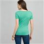 Scoop Neck Tee With Applique, seagrass, small