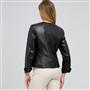 Leather Top Front Studded Jacket, , small