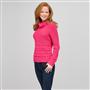 Cotton Turtleneck Sweater, Begonia Pink, small