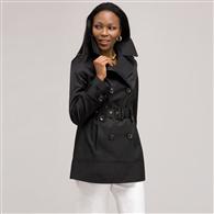Trench Coat, Black, medium