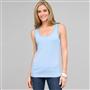 Lace Trim Tank, clear sky, small