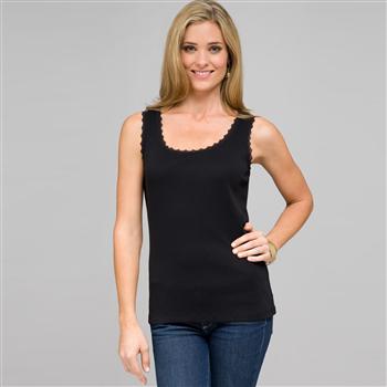 Lace Trim Tank, , large