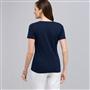 Short Sleeve V-Neck Tee, Swiss Navy, small
