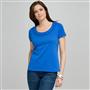 Scoop Neck Tee With Applique, Blue, small