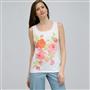 Floral Scoop Neck Tank., , small